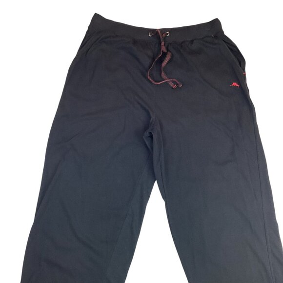 Tommy Bahama Mens Medium Black Lounge Pants Wide Leg - Picture 3 of 11